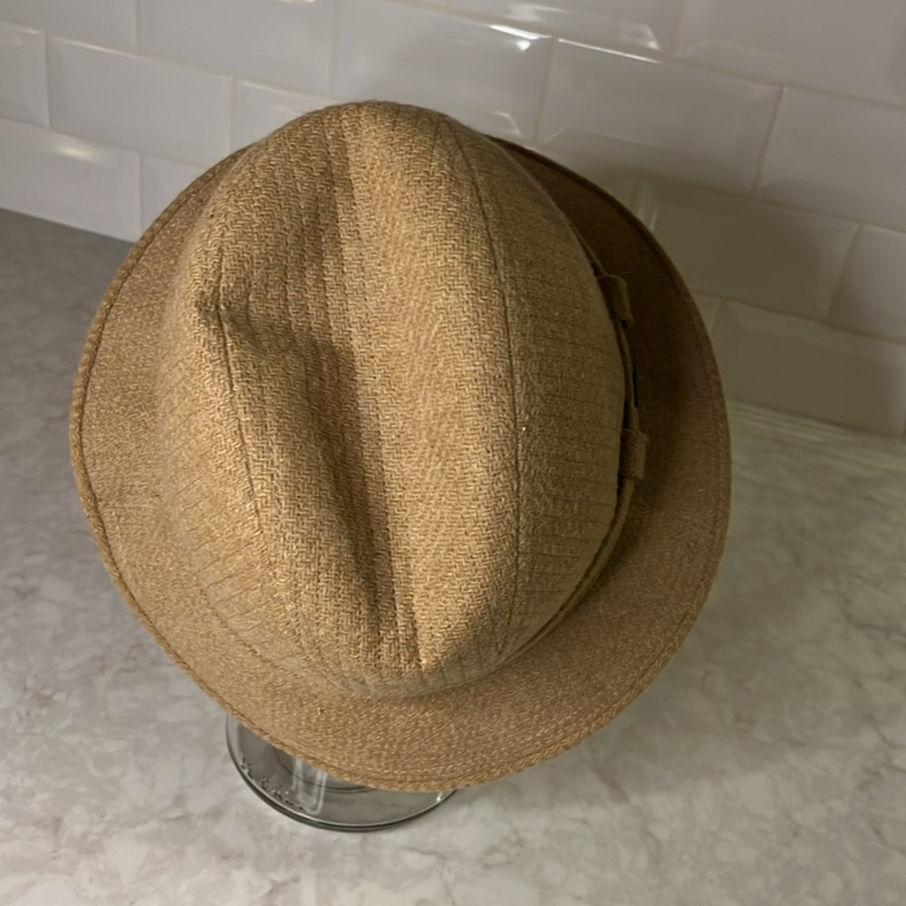 Adam New York fedora wool camel tan. Size XL 7 1/2 - 7 5/8. Unisex - Picture 4 of 7